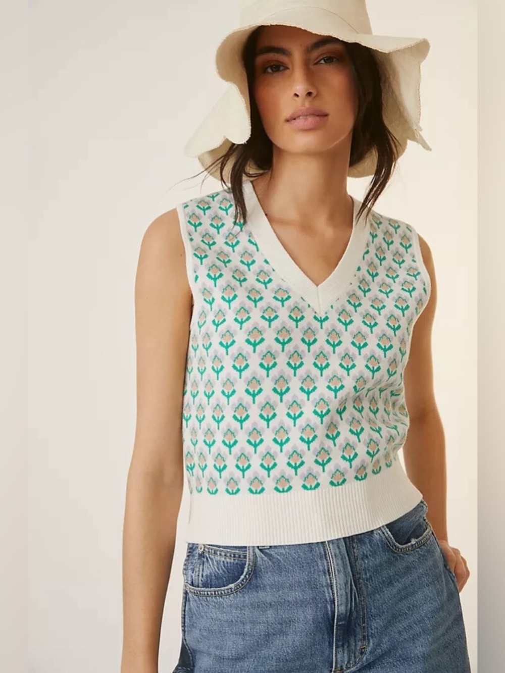 MAEVE by ANTHROPOLOGIE Jacquard Sweater Vest
